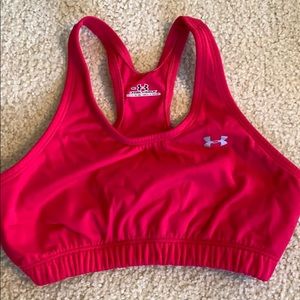 Pink Under Armour sports bra